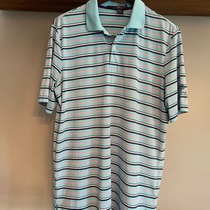 RLX Ralph Lauren Houston Oaks striped polo shirt‎ golf M
